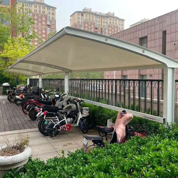 赤壁市膜结构电动车棚